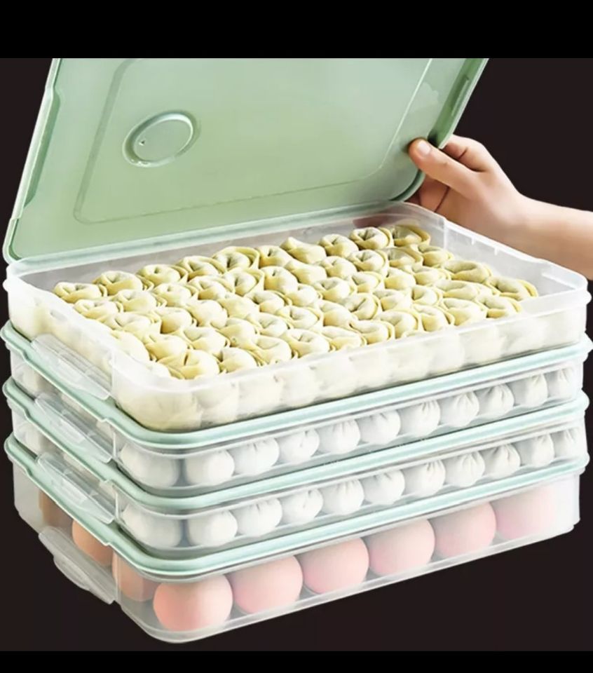 Freezing Dumplings box Refrigerator Storage household Tray Boiled dumplings Quick-freeze Wonton Box