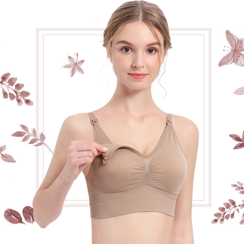 工厂批发窗口式喂奶胸罩孕妇内衣前开扣哺乳文胸|ms