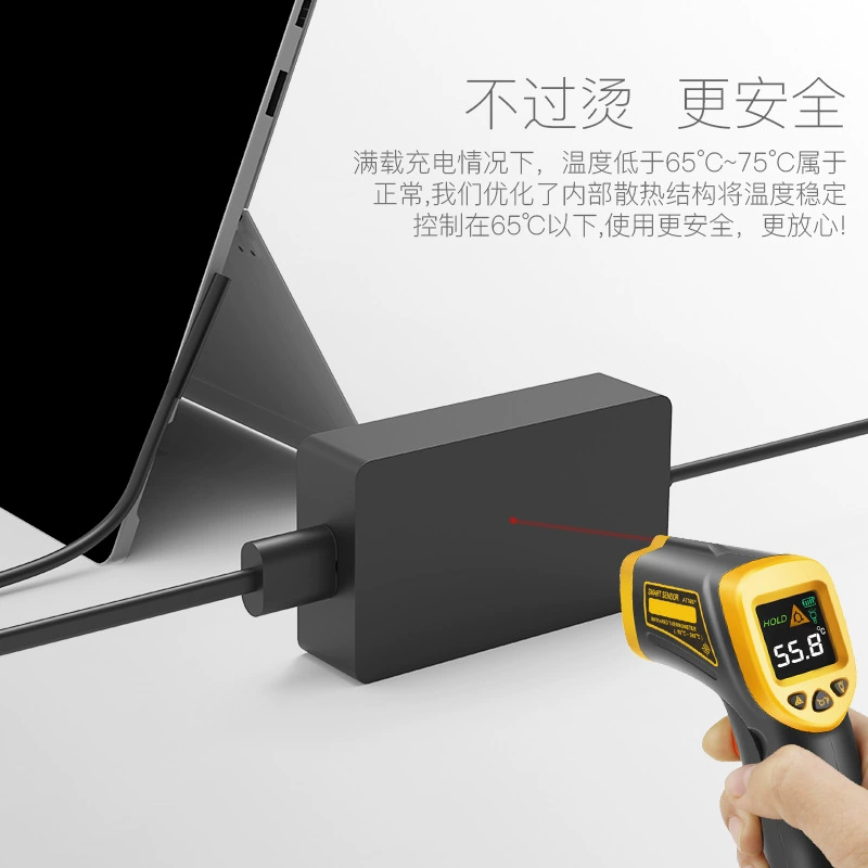 Совместимое зарядное устройство, ноутбук, 102W, 15V, 33A, Surface Book