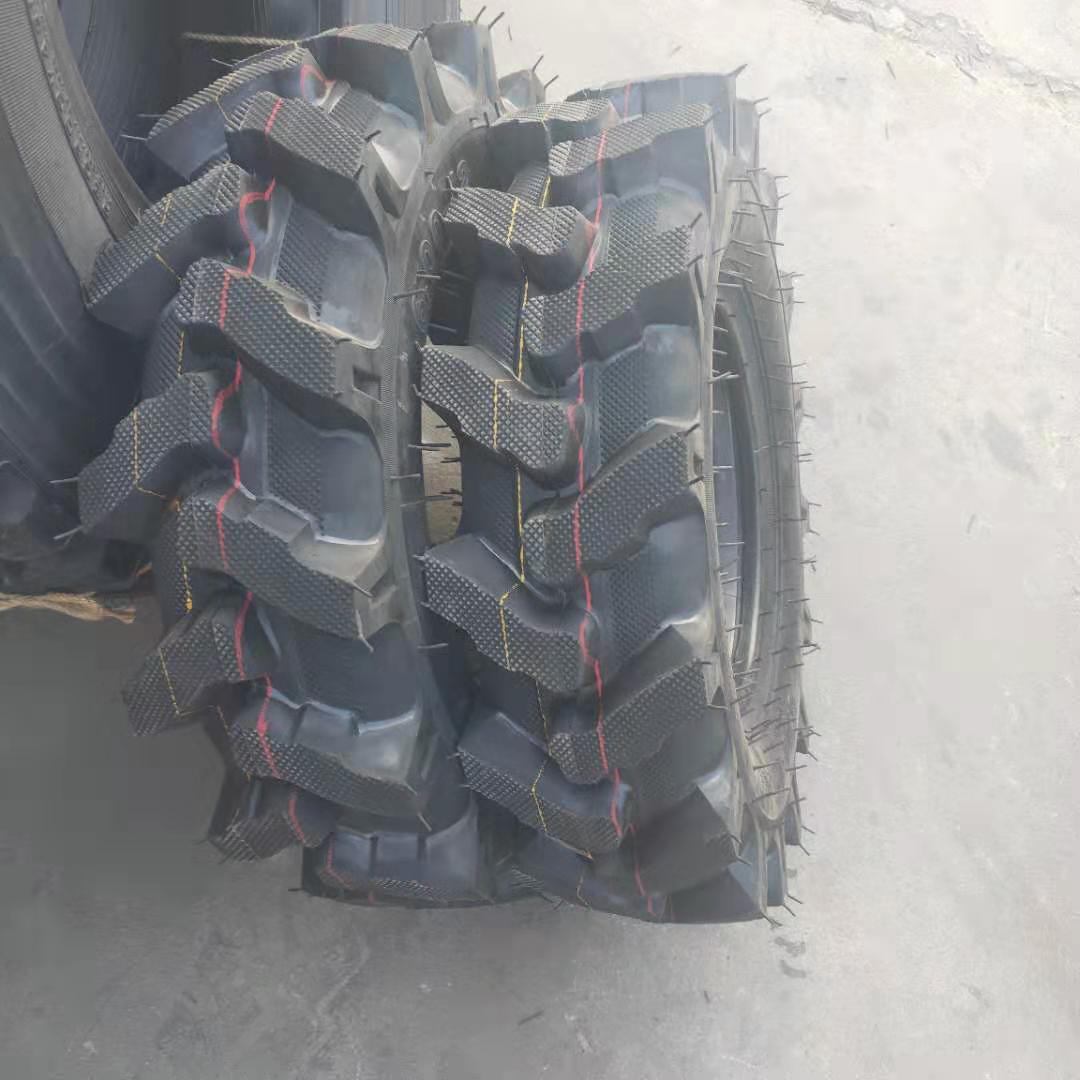 现货农用三轮车手扶拖拉机6.00-12加强抓地虎人字轮胎送内胎
