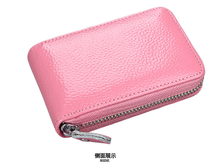 60g Weight Zipper Closure Type Business Occasion Genuine leather Material Solid Color Pattern Unisex Gender Coffee, Royal Blue, Orange, Dark Blue, Pink, Purple, Red, Green, Yellow, Black Color Unisex Solid Color Genuine Leather Coffee Royal Blue Orange Zipper Card Holders 34