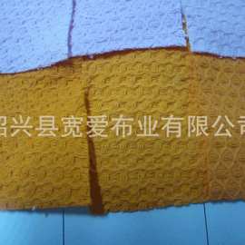 供应涤棉华夫格 优质华夫格面料 浴袍专业面料现货供应