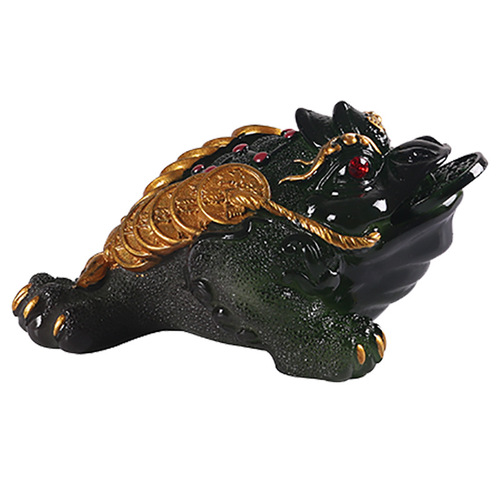 Direct Manufacturer Sales Golden Toad Tea Pet Ornament Color-Changing Tea Ceremony Accessory Fine Tea Toy Creative Eco-Friendly Fortune-Bringing Resin Tea Pet