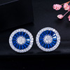 Earrings, sophisticated hypoallergenic zirconium, wholesale