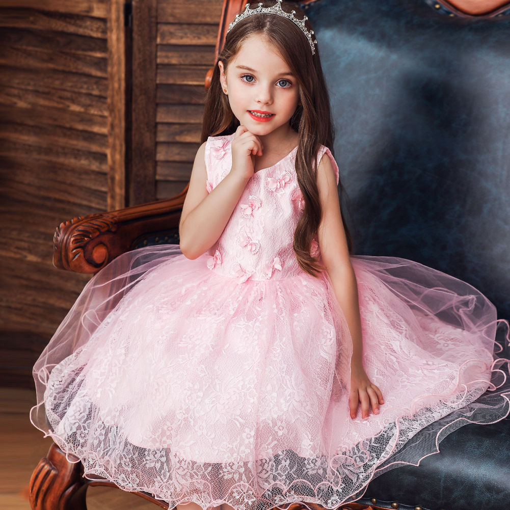 Children's Dress Princess Dress Baby Year-old Dress Tutu Skirt Flower Girl Wedding Dress display picture 20