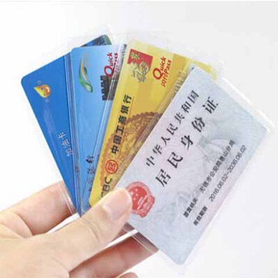 卡套证件套定制银行卡套印刷定做LOGO透明公交PVC身份证保护套|ru