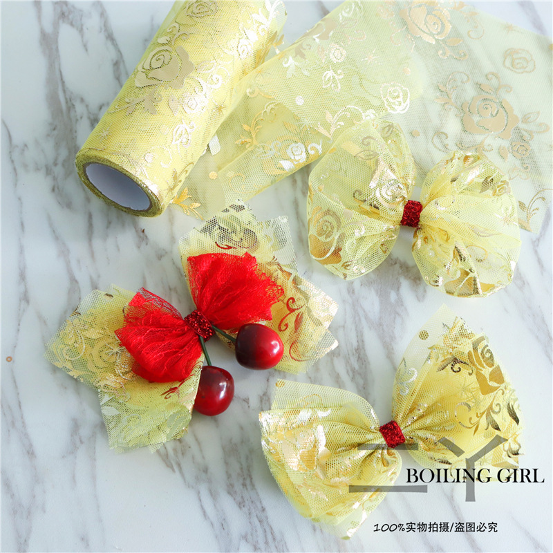 Brand hair band contains rose with bow handmade