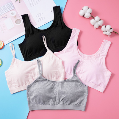 Underwear student Senior high school student girl 18-19 year 14-16-17 Junior school student Developmental stage vest strapless