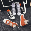 2019 Autumn Round Men's student Umbrella cloth canvas shoe Frenum ventilation Versatile leisure time Men's Shoes