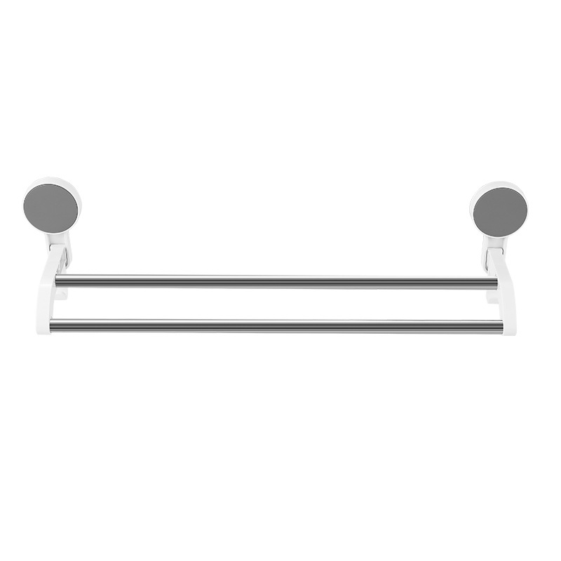 Towel rack sin perforar toallero de baño alargado varilla individual etiqueta sin costuras barra doble barra de toalla