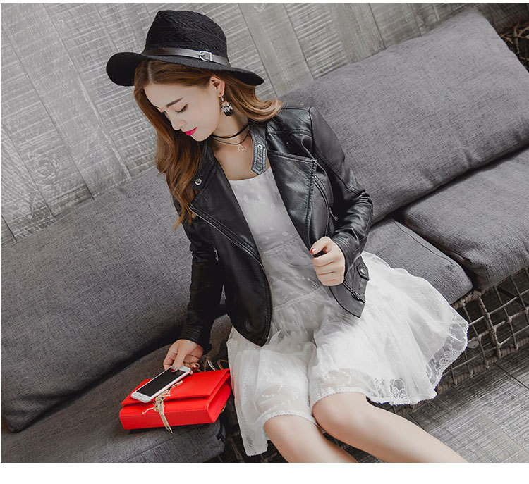 Veste cuir femme en PU - Ref 3331775 Image 15