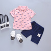 Summer summer clothing, children's set to go out, 2023 collection, with short sleeve, 1-4 years