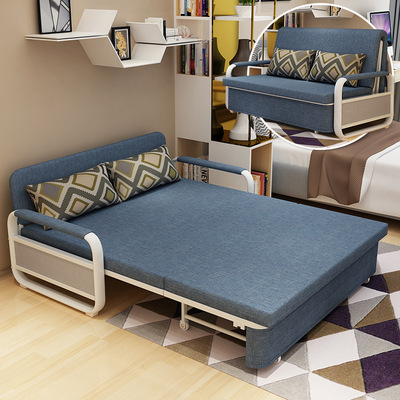 Sofa bed Foldable Sit Dual use Single Double Small apartment Washable Fabric art sofa a living room Modern Furniture