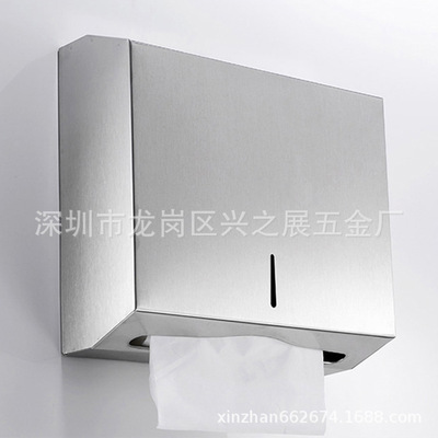 304 stainless steel square Tissue Carton Hotel bathroom Public Health Tissue holder bathroom hardware