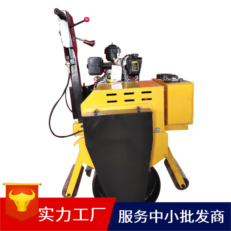 SY-700C大单轮手扶柴油压路机  单钢轮手扶式柴油振动压路机