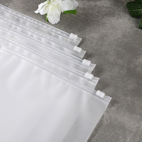 Clothing Zipper Bag, PE Transparent Matte Zipper Bag, Socks Underwear Pants Clothing Packaging Bag, Packaging Bag with Printing Capability