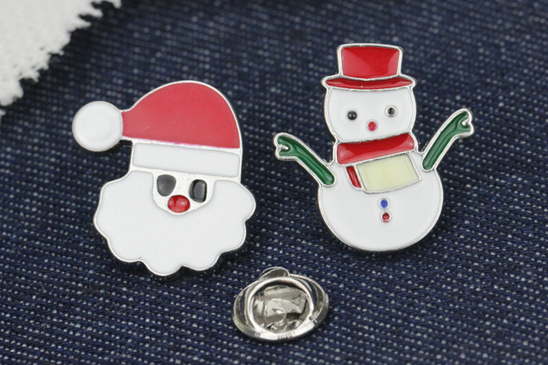 Cartoon Style Animal Santa Claus Snowman Alloy Enamel Artificial Gemstones Unisex Brooches display picture 6