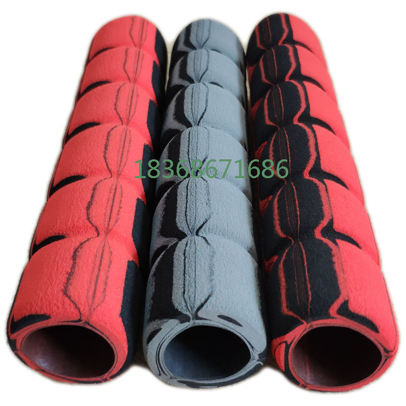 厂家 防滑nbr丁睛橡胶发泡管 竹节橡塑扶手套 儿童跳绳海绵手柄套