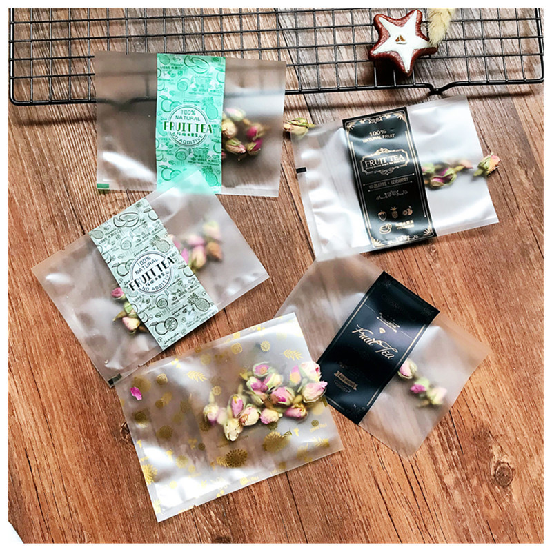 新品加厚冷泡水果茶花茶包装袋茶叶果干密封内包装袋三边封袋批发