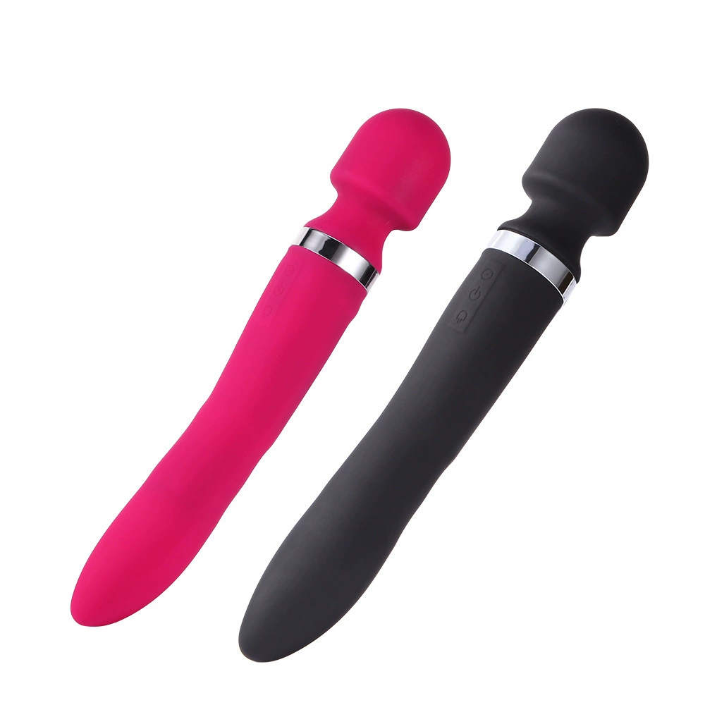 Силиконовый AV-стик Magic, водонепроницаемый, USB-зарядка, двойная головка с бусинами, мастурбационный аксессуар для взрослых (выпуск 2018)