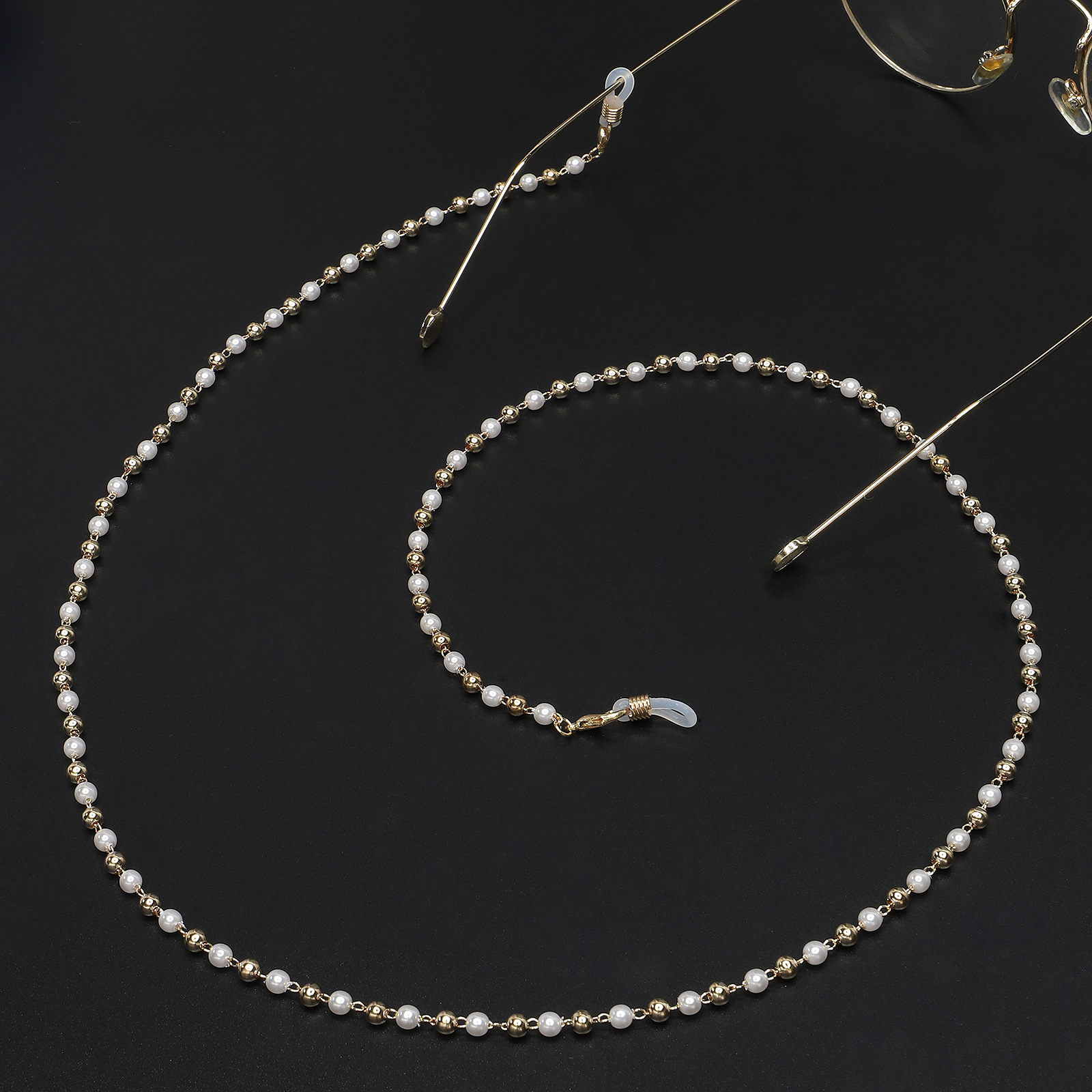 Kupferperlen Perlenglaskette display picture 3