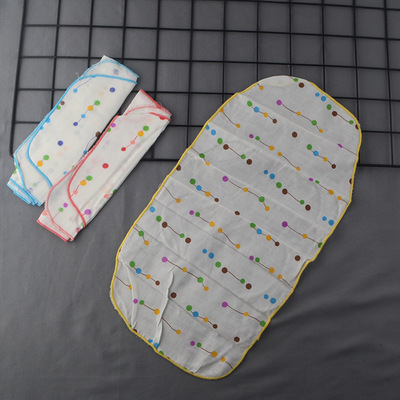 9088三条装  婴儿吸汗巾 竹纤维纱布汗巾