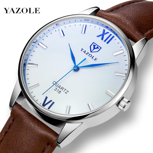 YAZOLE318 business watch men's watch simple blue light watch quartz watch live broadcast manufacturer supply
