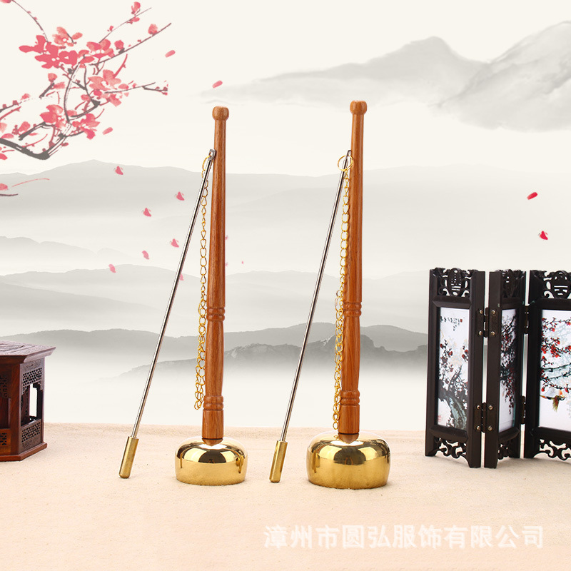 Buddhism Buddhist Artifact Pure copper Taiwan high-grade Telescoping engine Bells Musical Instruments Small bell