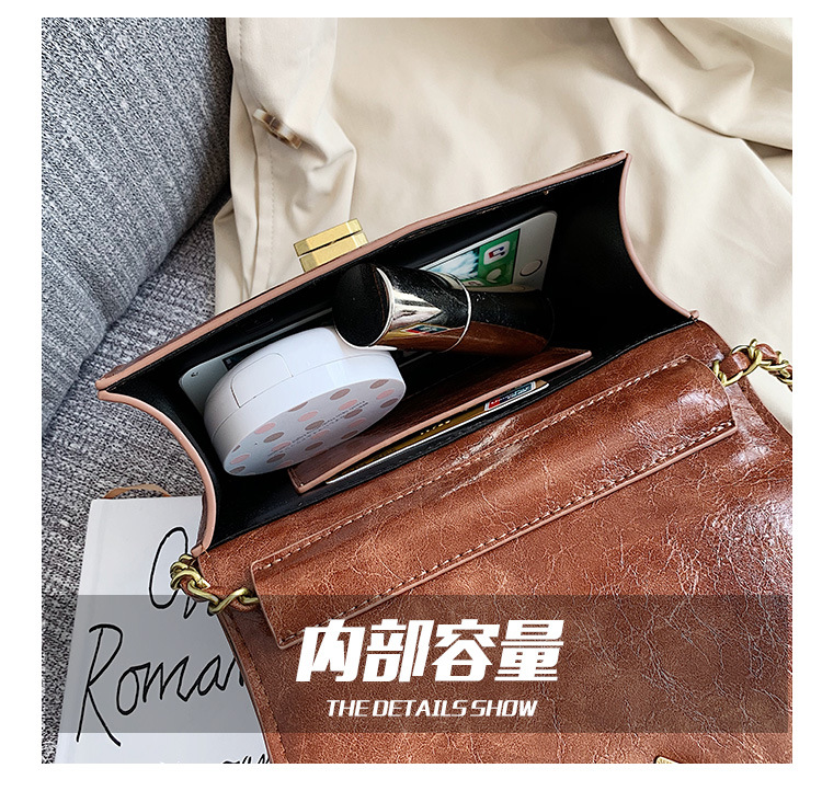 New Trendy Korean All-match Messenger Rhombus Chain Fashion Small Square Bag display picture 29