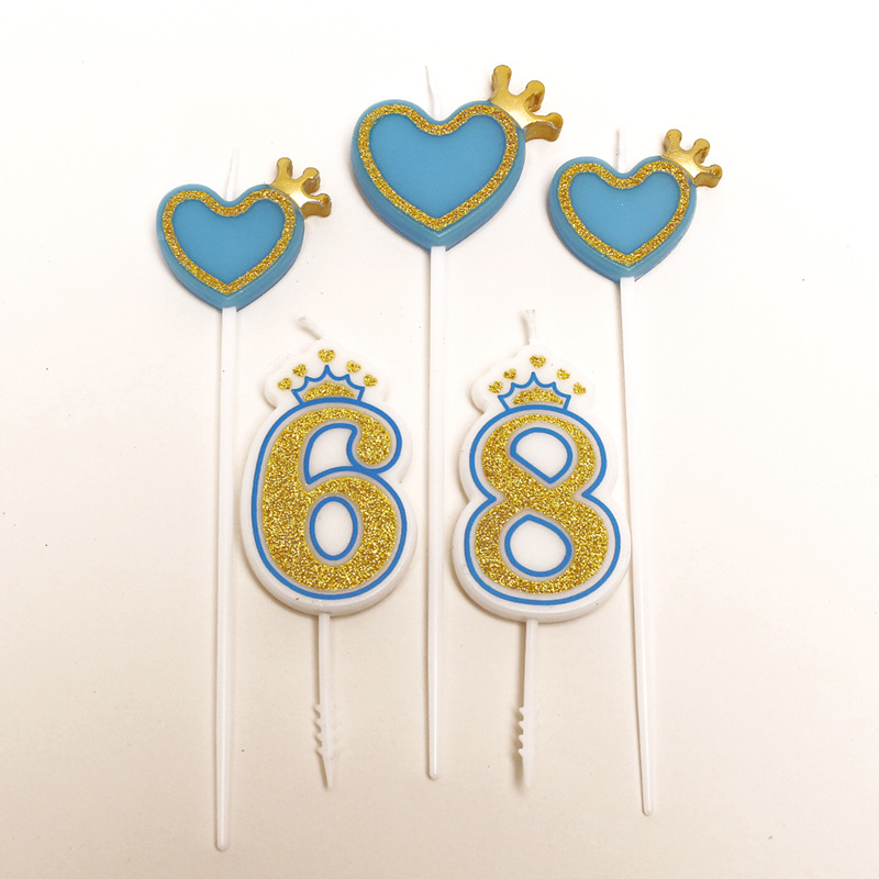 金边爱心皇冠蓝色7