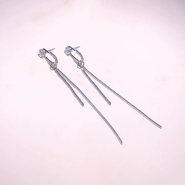 Длинные брендовые серьги с кисточками,silver 925 образец, цветочный, интернет-знаменитость