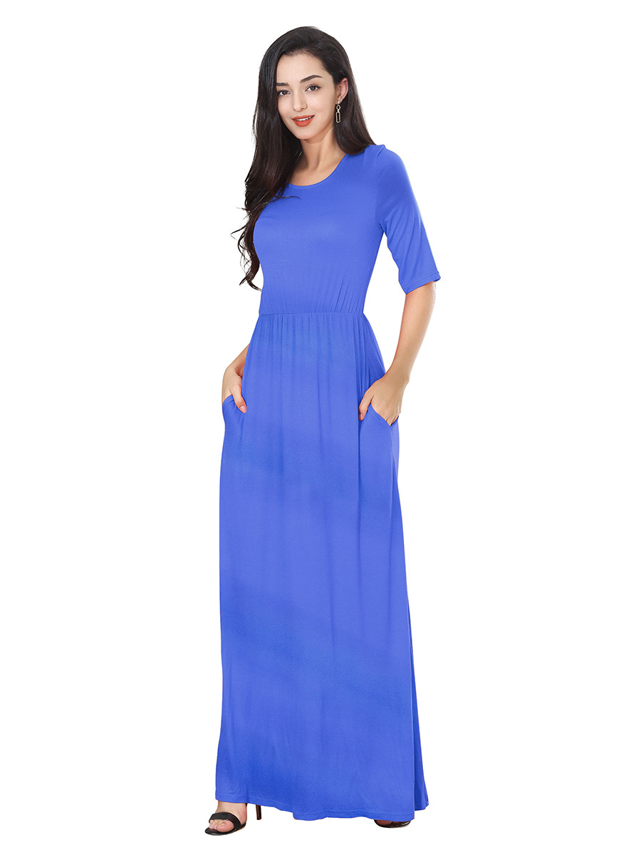 summer new pocket long dress NSAL32453