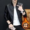 2019 winter New products Men's leather Self cultivation leisure time Plush Men's Jacket man PU Leather jacket jacket