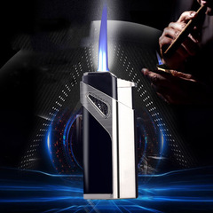 Jobon Windproof Lighter, Three-Fire Straight Burst Lighter, Creative Butane Gas Cigar Piercing Lighter