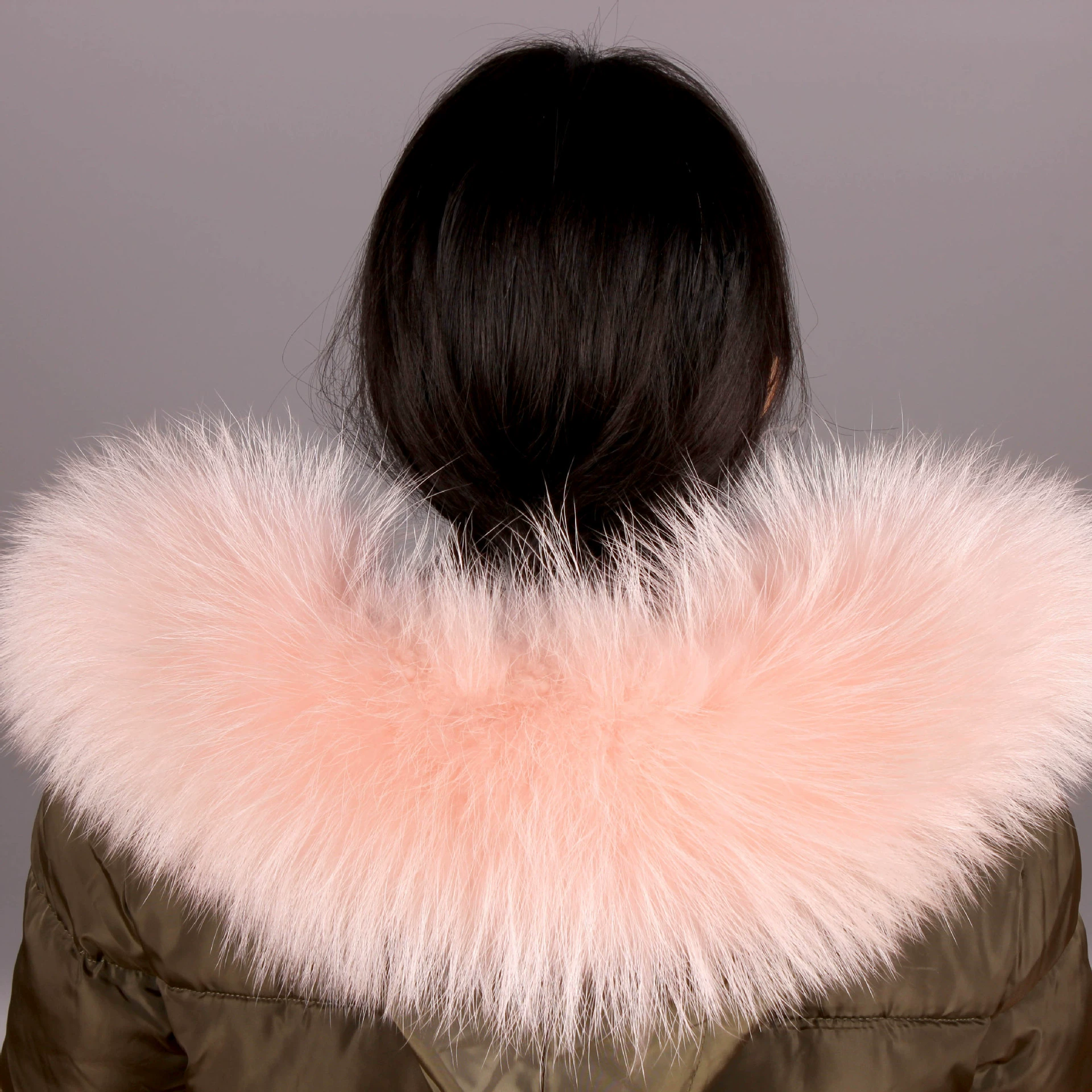 Real fur collar mink fur single sale buy big fur collar faux fur dyed patchwork autumn winter