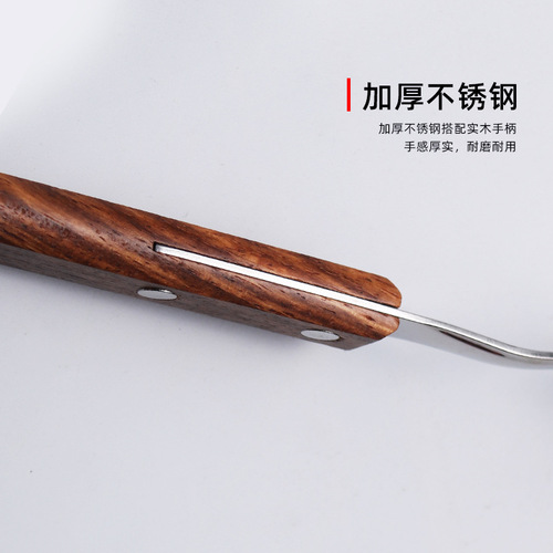 304 stainless steel original solid wood handle Western-style knife, fork and spoon creative wooden Western tableware gift set wholesale