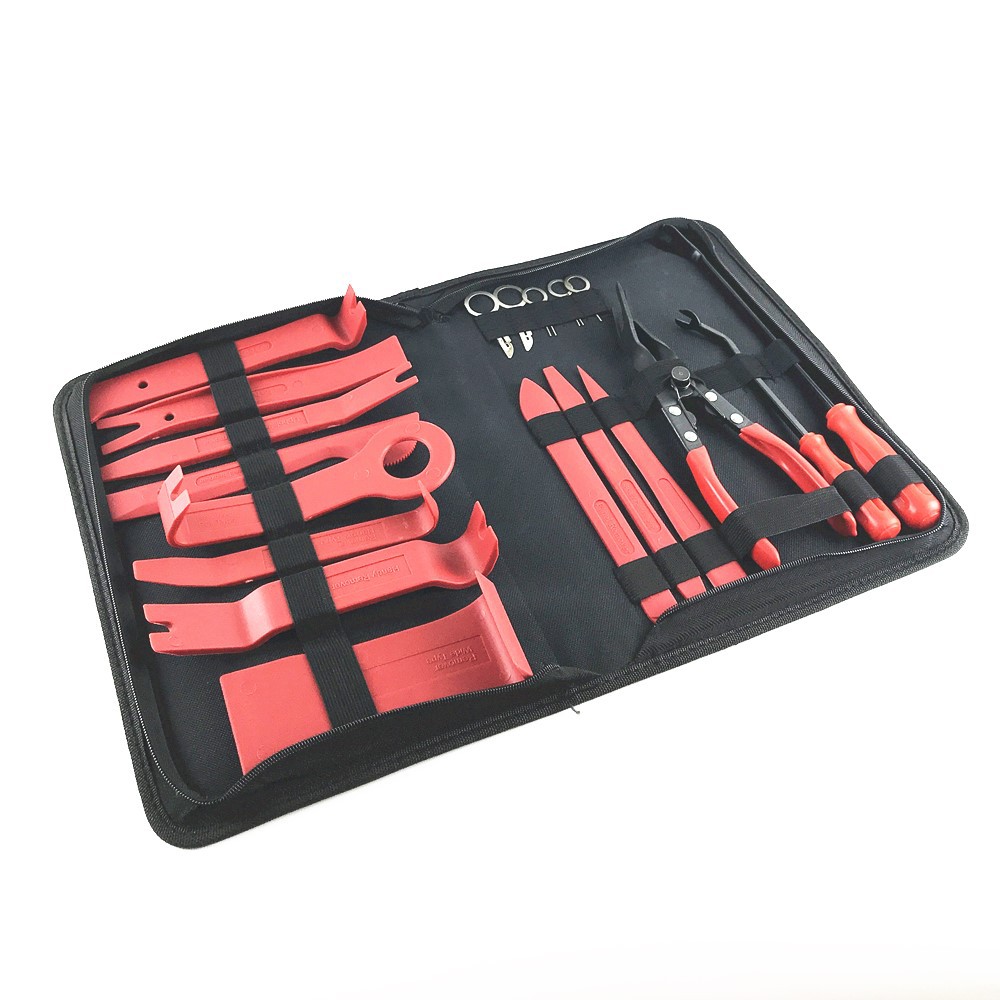 19件套汽车音响修理工具 内饰拆卸改装工具 起子钳子开灯器套装