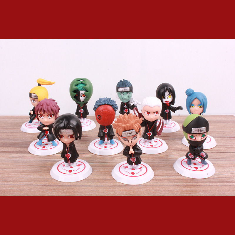 11Pcs Narut Akatsuki Itachi Yahiko Orochimaru PVC Figures Statue 11Pcs Narut Akatsuki Itachi Yahiko Orochimaru PVC Figures Statue