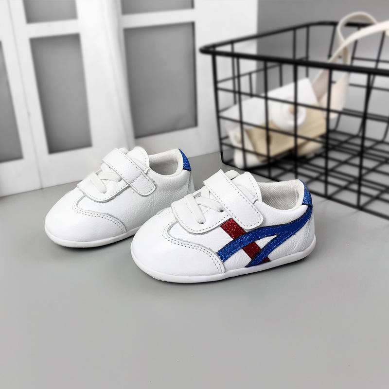 廠家直銷2020春秋新款真皮寶寶軟底防滑地板嬰幼兒童牛皮學步鞋