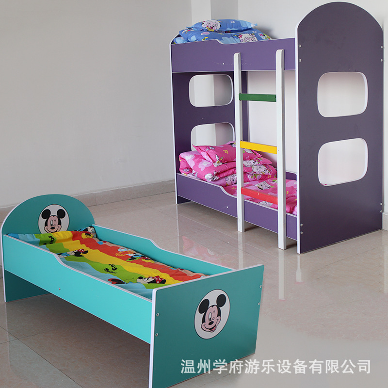 Fireproofboard double bed kindergarten stacking bed Sleeping bed, children, bed, children, bed, bed, bed, single bed