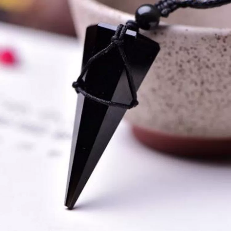 Natural water, crystal, pendant, sweater for beloved, long necklace, fashionable organic accessory