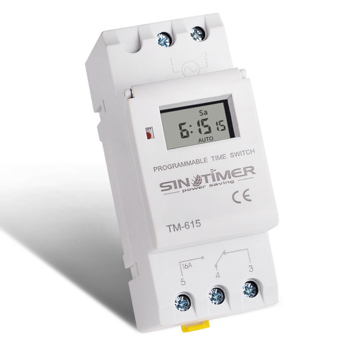 TM615 seven-day programmable timer switch time controller automatic cycle timing switch passive output