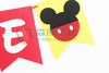 Mickey's first birthday pull flag Mickey Minnie one birthday flag table flag Mickey Mouse birthday decoration