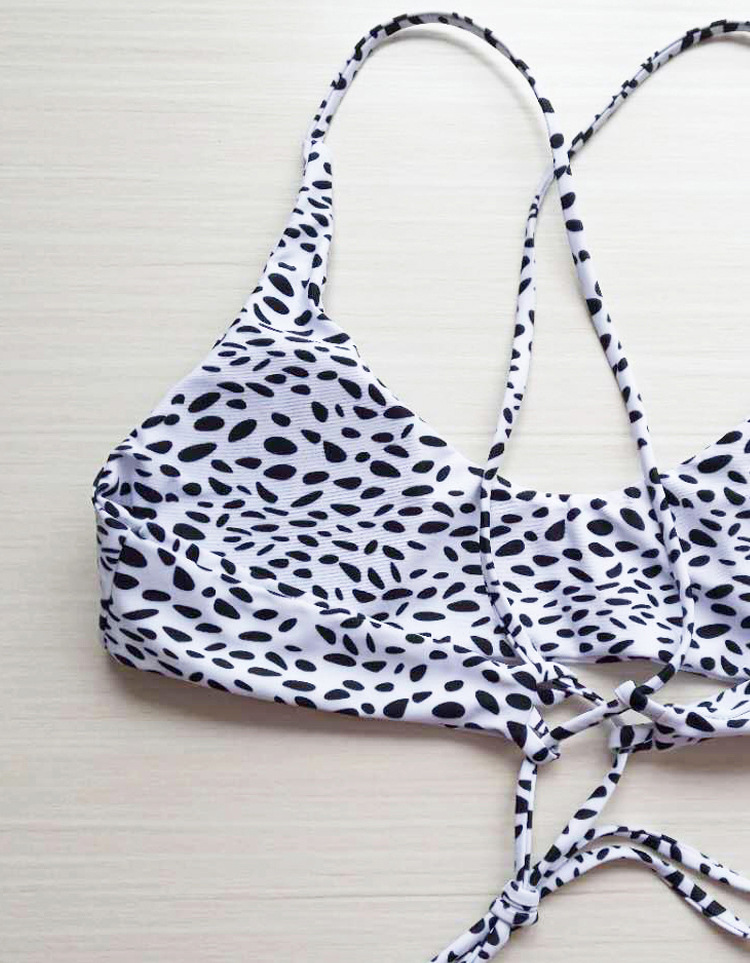 Cotton FashionBikini(Black Leopard Point-S)Swimwear NHHL2065-Black-Leopard-Point-S