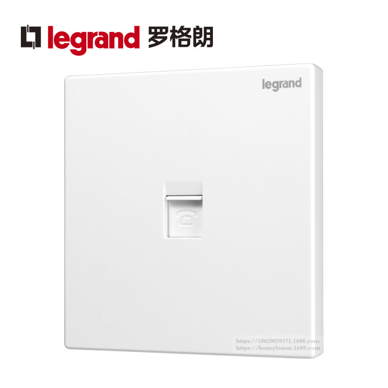 Legrand/罗格朗 逸景系列 一位电话插_玉兰白K8/T01