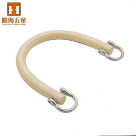 DIY木质手挽木提手U形半圆手挽箱包女包包五金配件口金