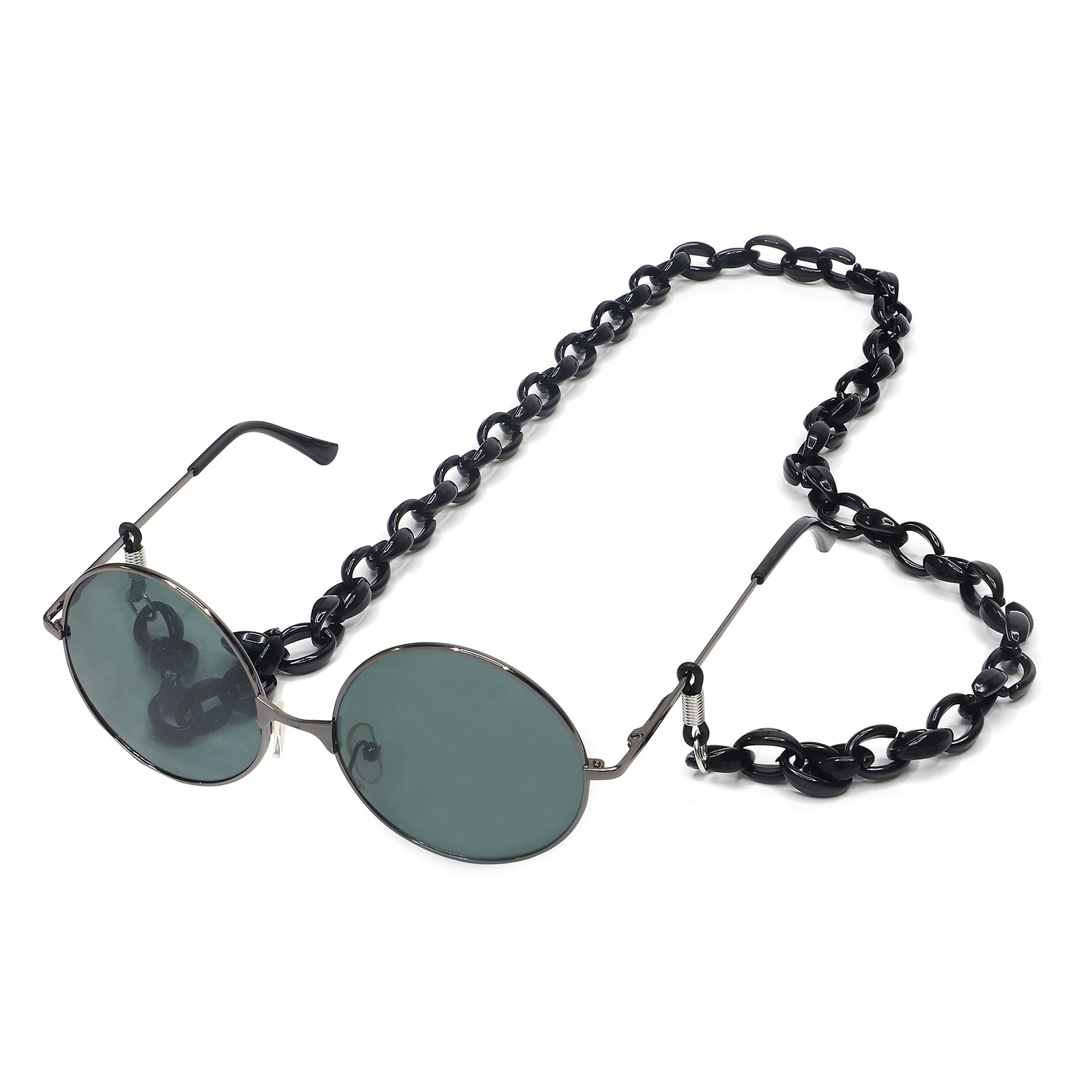 Resin Acrylic Plastic Small Black Eyeglasses Chain Simple Retro Fashion Environmental Protection Eyeglasses Chain NonSlippicture2