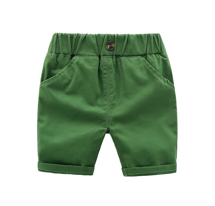 Casual Solid Color Cotton Boys Pants display picture 2