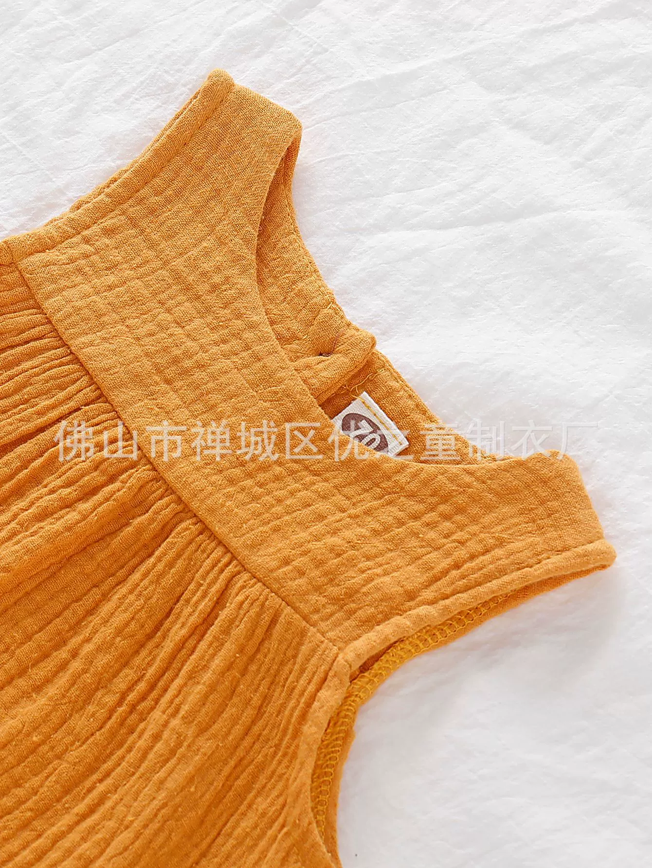 Summer thin set, T-shirt sleevless, cotton and linen