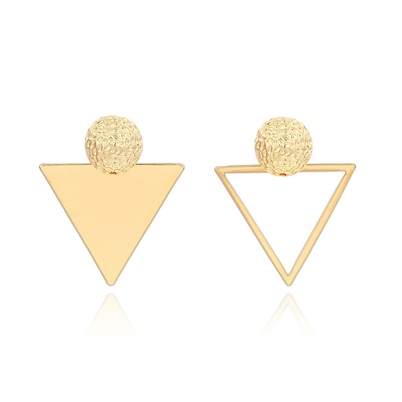 Wholesale Fashion Asymmetric Triangle Earrings display picture 2